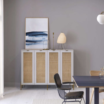 Norse cane Sektion sideboard