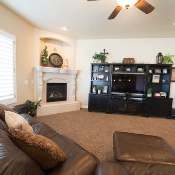 Jordan Heights - South Jordan, Utah - Becky Variant with Suspended Slab Garages