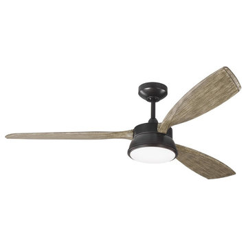 3 Blade 57 Inch Ceiling Fan Light Kit-Aged Pewter Finish - Fan D’Lier