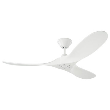 Visual Comfort Fan Maverick II 52 inch Ceiling Fan in Matte White