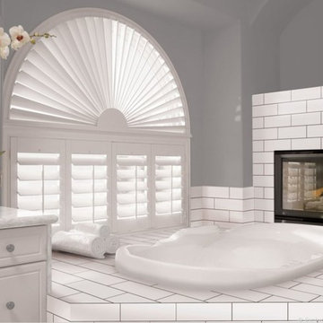 Moisture Resistant Window Treatments- Bathroom Interior Shutters