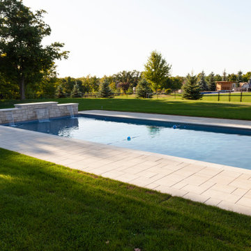 Modern Rectangular Estate Inground