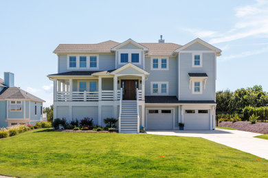 Beach style exterior home photo in Other