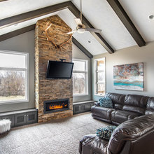 living room & kitchen