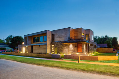 Example of a trendy exterior home design in Other