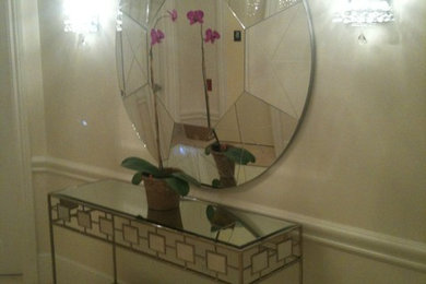 Example of a trendy home design design in Tampa