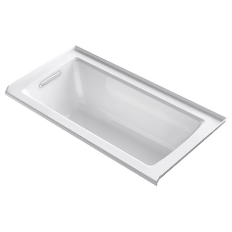 Kohler K-1946-L Archer 60" Alcove Acrylic Soaking Tub - White