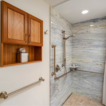 Aging-in-Place Bathroom Remodel with Roll-In Shower | Seattle Home