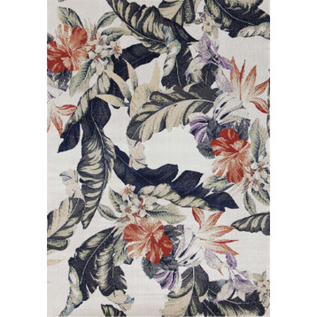 Spring Collection Botanical Floral Area Rug, 7'10"x10'6"