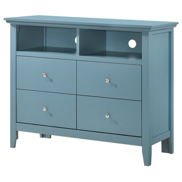Hammond Teal 4 Drawer Chest of Drawers (42 in L. X 18 in W. X 36 in H.)