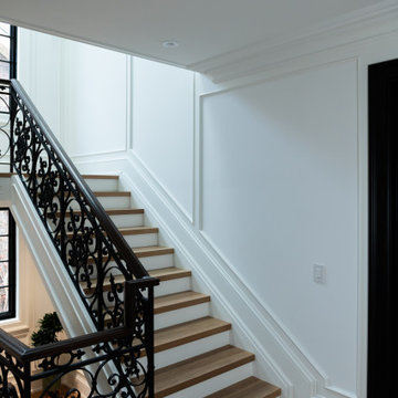 Luxury Full-Height Wainscoting with Applied Mouldings | Tampa Bay