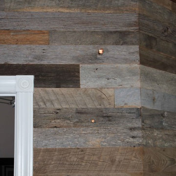 Barnwood Shiplap Wall With Custom Trim