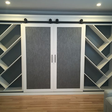 Storage Cabinet with Sliding Barn Doors