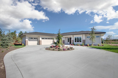 Inspiration for a craftsman exterior home remodel in Boise