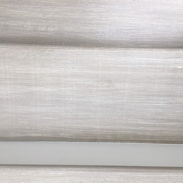Red oak stair treads refinished for Sun bleached look