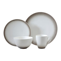 Aladdin Grey Place Setting (4-Piece) - Dinnerware Sets