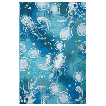Marina Jelly Fish Indoor/Outdoor Rug Bloom 8'10"x11'9"