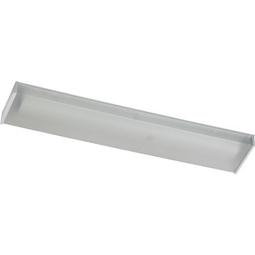 Two Light White Clear Shade Fluorescent Undercabinet Light