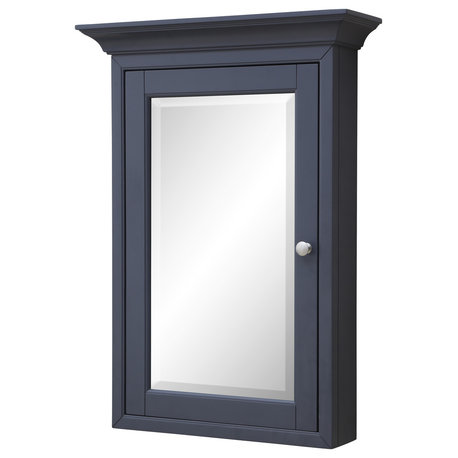 Newport Wall-Mounted Medicine Cabinet, Marine Gray
