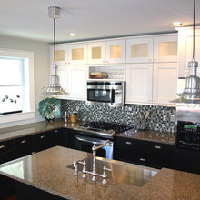 black and white cabinets