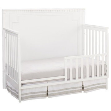 Westwood Design Emery Modern Wood Convertible Crib Panel in White Finish