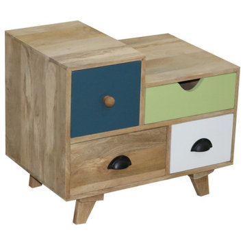 Outbound Multi Colored Asymmetrical Nightstand