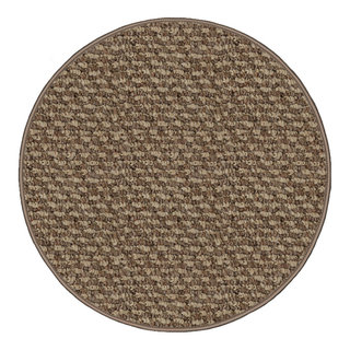 Round Loop Rug Nugget Indoor/Outdoor Carpet, Soft Textured Loop Rugs, Round 4 ...