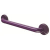 18 Inch Grab Bar With Safety Grip, Wall Mount Coated Grab Bar, Prune