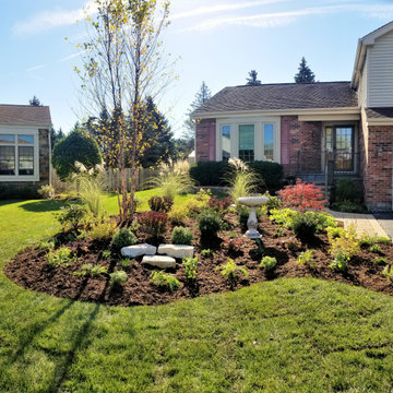 Lake Zurich Backyard Landscape and All New Front Yard Landscape Curb Appeal