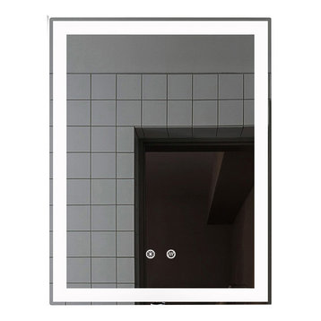 Radiant Dimmable LED Mirror with Defogger, 24"x36"x1.75"