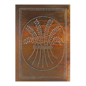 Four Handcrafted Punched Tin Cabinet Panels Old Mill Quilted