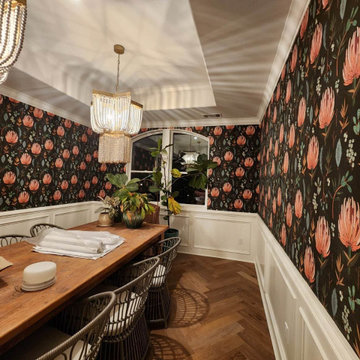 Dining Room wallpaper installation Georgetown, TX