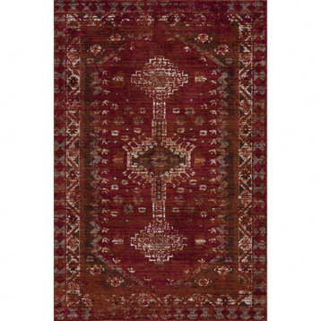 8??x 10??Deep Red Traditional Area Rug