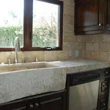 limestone kitchen sink