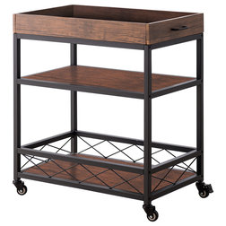 Industrial Bar Carts by Pilaster Designs
