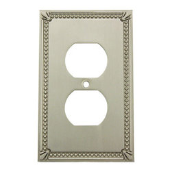 Cosmas - Cosmas Decorative Wall Plates/Outlet Cover, Satin Nickel, 44000 Series - Switch Plates And Outlet Covers