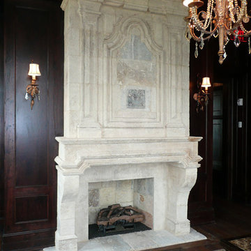 Dining room fireplace