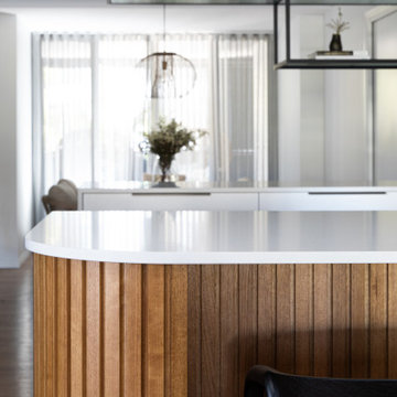 Contemporary kitchen  |  Timber tones