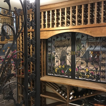 Paris/London Wine Cellar Murals by Tom Taylor of Mural Art LLC