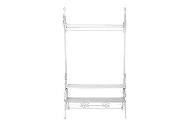 Stunning Metal Clothes Rail - White