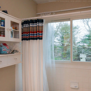 Great Bathroom with New Large Sliding Window - Renewal by Andersen NJ / NYC