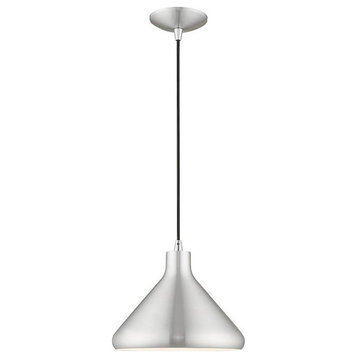 1 Light Mini Pendant in Coastal Style - 10.5 Inches wide by 14 Inches