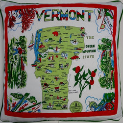 Retro state map pillow covers - Products