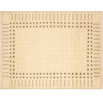 Bareens Designer Rugs - Classic Ziegler Alvera Tan Brown Hand-Knotted Wool Rug - 5'10'' x 8'8'' - Enhance the ambiance of your home with this magnificent Persian-influenced Turkish hand-knotted rug made by skilled artisans capable of creating the most exceptional vegetable dyes and hand-spun wool. This exquisite handmade rug is a one-of-a-kind Peshawar Kafkaz, otherwise identified as Chobi, Chobi Peshawar, Oushak, or Ziegler rug. These handmade rugs are crafted in Pakistan utilizing superior-quality wool imported from Australia, New Zealand, and Korea in two types of weaves: the Persian weave and the Mori weave. This rug is meticulously crafted by hand using the finest natural vegetable dyes extracted from local plants. The artisans use a blend of hand-spun local and fine merino wool, resulting in a rug with a compelling texture, higher lanolin content, and longer staple. The artisans occasionally incorporate natural or artificial silk into the pile to enhance specific motifs. The finished product is an awe-inspiring execution of flawless design and an understated palette that exudes elegance.