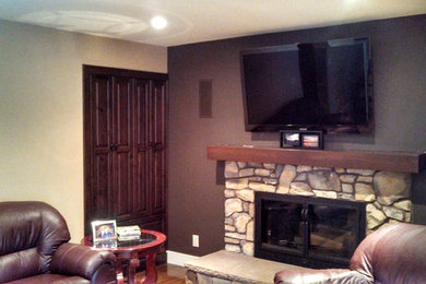 Living room photo in Calgary
