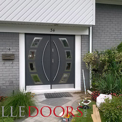 Modern Front Entry Door. Hurricane impact entry door - Front Doors