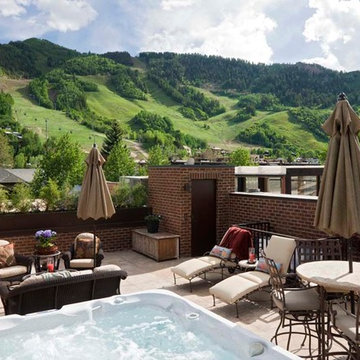 Roof Top deck with views of Aspen Ski Mountain