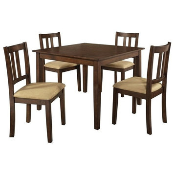 Dorel Living Redmond 5 Piece Dining Set in Espresso