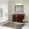 Finley Bathroom Vanity, Single Sink, 60", Cherry, Freestanding