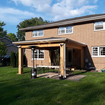 Tongue & Groove Pine Open Porch in Wheaton, IL